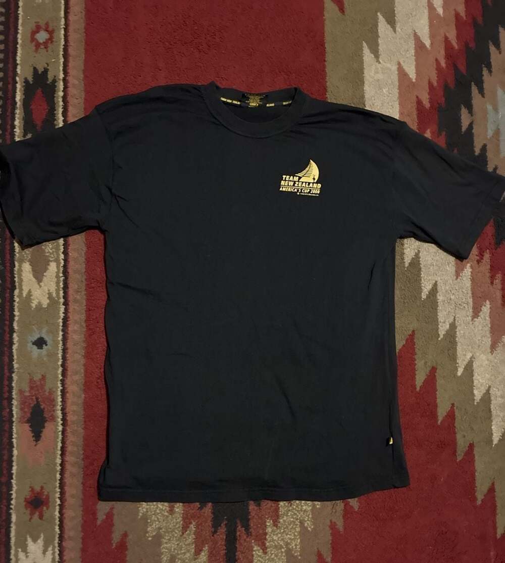 Team New Zealand America's Cup 2000 T-Shirt XL Black Cotton